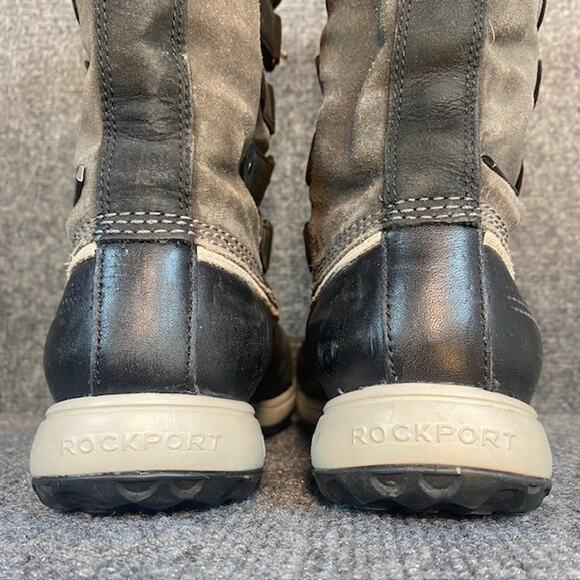 Rockport XCS Britt Waterproof Insulated Black Gray Snow Boots Womens 8.5 - Picture 6 of 11